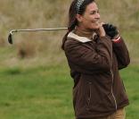 Inés Sastre lors du tournoi de golf des personnalités à Guyancourt le 15 octobre 2010