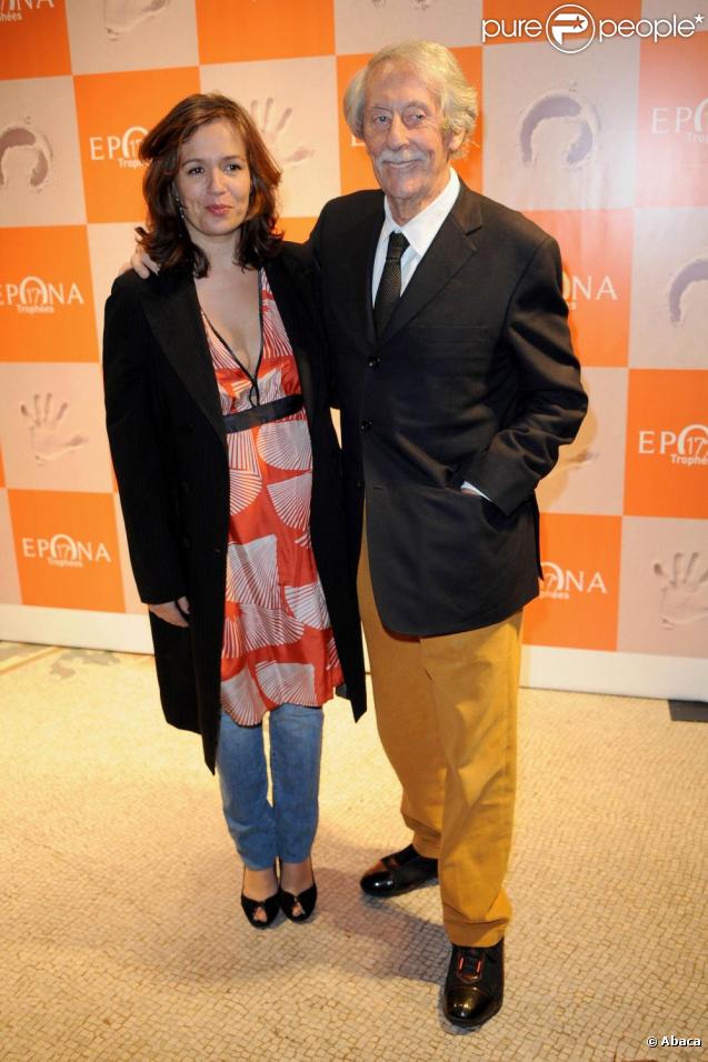Delphine Gleize et Jean Rochefort au 17e Trophée Epona, à Cabourg. 16/