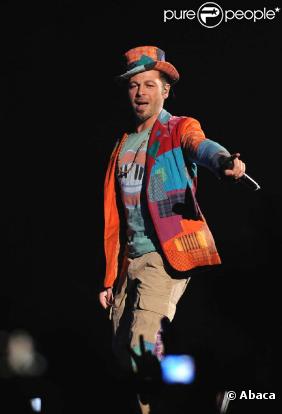 Christophe Maé en concert à Bercy, le 20 octobre 2010