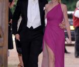 Lara Stone et David Walliams 