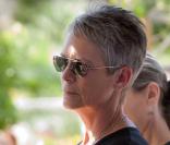 Jamie Lee Curtis, aux obsèques de Tony Curtis, à Las Vegas, le 4 octobre 2010
