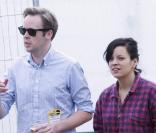 Lily Allen et son boyfriend Sam Cooper en août 2010 