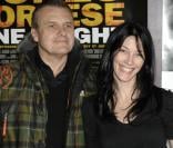 Jean-Charles de Castelbajac et Mareva Galanter à l'avant-première de Shine a light à l'Olympia, le 9/04/08