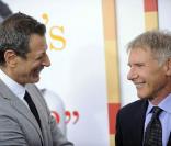 Jeff Goldblum et Harrison Ford à l\'occasion de l\'avant-première de <em>Morning Glory</em>, qui s\'est tenue au Ziegfeld Theatre de New York, le 7 novembre 2010.<br />