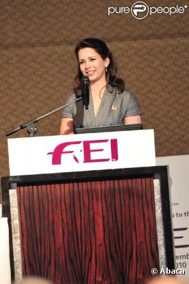 La princesse Haya de Jordanie a été réélue pour quatre ans à la présidence de la FEI, vendredi 5 novembre 2010.