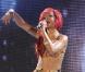 Rihanna se produit sur le titre Only Girl , sur le plateau de l'émission italienne X Factor, mardi 9 novembre, à Milan.