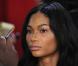 Chanel Iman dans les coulisses du défilé Victoria's Secret à New York le 10/11/10