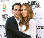 Jennifer Lopez et Marc Anthony en 2007 lors de l\'avant-première à Los Angeles de El Cantente<br />