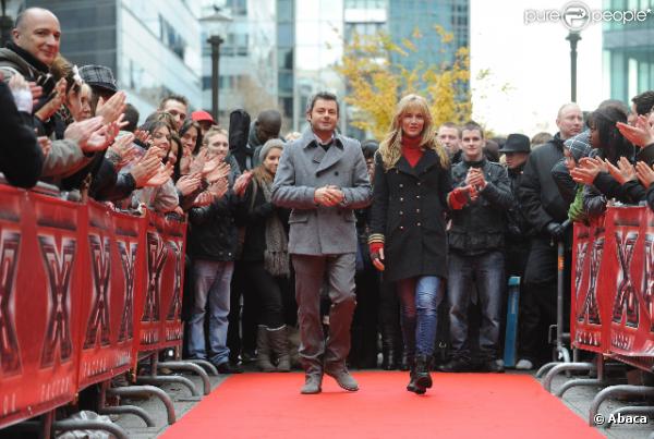 Sandrine Corman et Jérôme Anthony lors des pré-castings de X-Factor à Paris les 11 et 12 novembre 2010