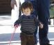 Jack Black et son fils Thomas lors d'une après-midi au Cold Water Canyon Park de Los Angeles, le 28 novembre 2010.