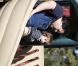 Jack Black et son fils Thomas lors d'une après-midi au Cold Water Canyon Park de Los Angeles, le 28 novembre 2010.