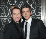 Xavier Brunet et Xavier de Moulins à l'inauguration du nouveau Castel, à Paris, le 2 décembre 2010.