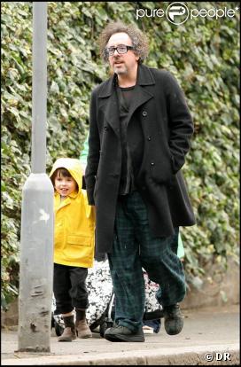 Tim Burton et son fils