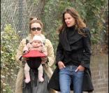 Helena Bonham-Carter, sa fille et une amie