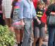 Barbara Becker, son fils Elias Becker et son mari Arne Quinze déjeunent et se baladent à Miami, le 26 novembre 2010