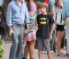 Barbara Becker, son fils Elias Becker et son mari Arne Quinze déjeunent et se baladent à Miami, le 26 novembre 2010