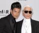 Karl Lagerfeld et Baptiste Giabiconi à Cannes, le 25 mai 2010.