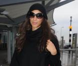 Leona Lewis à l'aéroport d'Heathrow, le 23 décembre 2010.