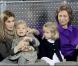 Letizia d'Espagne, Leonor, Sofia et la reine, à Madrid, lors d'un match d'exhibition caritatif entre Rafael Nadal et Roger Federer. 22/12/2010