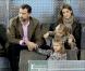 Letizia d'Espagne et Felipe, avec leurs petites Leonor et Sofia, à Madrid, lors d'un match d'exhibition caritatif entre Rafael Nadal et Roger Federer. 22/12/2010