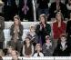 Letizia d'Espagne, Felipe, Elena, Cristina et leurs enfants à Madrid, lors d'un match d'exhibition caritatif entre Rafael Nadal et Roger Federer. 22/12/2010