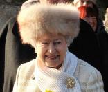 La reine Elizabeth II à la messe de Noël, le 25 décembre, à Sandringham.