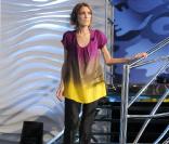 Isabelel Caro lors d'une émission de télé italienne en mars 2010