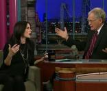 Jennifer Connelly invitée de David Letterman, sur CBS, le 5 janvier 2011