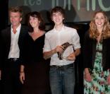Prix Lumières 2010, le 14 janvier à Paris : Zabou Breitman, Alysson Paradis, Antonin Chalon et Philippe Caroit
