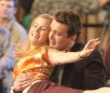 Amy Adams et Jason Segel dansent pour le tournage du film,  Les Muppets , à Los Angeles le 17 janvier 2011.