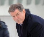 Pierce Brosnan sur le tournage de I Don\'t Know How She Doest It à New York le 25 janvier 2011