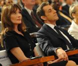 Carla Bruni et Nicolas Sarkozy en Inde, en décembre 2010. 