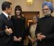 Carla Bruni et Nicolas Sarkozy en Inde, le 5 décembre 2010. 