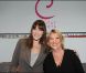 Carla Bruni avec son amie Anna pour l'inauguration de l'institut Carlota à Neuilly 