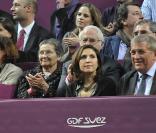 Simone Veil lors de la soirée caritative Amélie organisée par Amélie Mauresmo pour  l'Institut Curie au stade Coubertin, le 7 février 2011