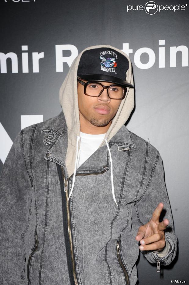 Chris Brown à la soirée RETNA à New York, le 10 février 2011