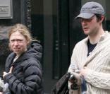 Chelsea Clinton et Marc Mezvinsky à la sortie d'une salle de gym, New York, le 5 février 2011 
