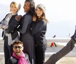 Nadège Beausson-Diagne, Laurent Kerusore, Dounia Coesens, et Elodie Varlet de Plus Belle La Vie,  lors du Festival de Luchon, le 12 février 2011