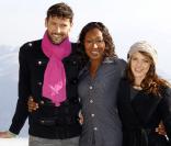 Nadège Beausson-Diagne, Laurent Kerusore et Elodie Varlet de Plus Belle La Vie,  lors du Festival de Luchon, le 12 février 2011