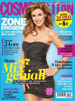 Elisabetta Canalis en couverture de Cosmopolitan