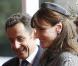 Carla et Nicolas en Angleterre, en mars 2008.