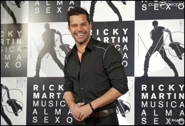 Ricky Martin présente son album à Madrid, le 21 février 2011