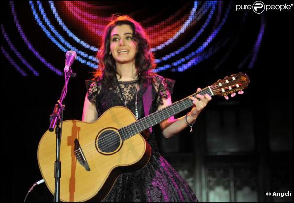 Katie Melua au concert de charité City Rock, à Londres, le 23 février 2011