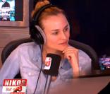 Diane Kruger au micro de la matinale du 6/9 de NRJ le 24 février 2011