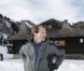 La princesse Marie et le prince Joachim de Danemark, le 17 février 2011 lors de leurs vacances aux sports d'hiver à Verbier, dans les Alpes suisses, avec leur fils Henrik, ainsi que Nikolai et Felix, les garçons nés du 1er mariage de Joachim.
