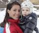La princesse Marie et le prince Joachim de Danemark, le 17 février 2011 lors de leurs vacances aux sports d'hiver à Verbier, dans les Alpes suisses, avec leur fils Henrik, ainsi que Nikolai et Felix, les garçons nés du 1er mariage de Joachim.