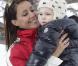La princesse Marie et le prince Joachim de Danemark, le 17 février 2011 lors de leurs vacances aux sports d'hiver à Verbier, dans les Alpes suisses, avec leur fils Henrik, ainsi que Nikolai et Felix, les garçons nés du 1er mariage de Joachim.