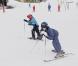 La princesse Marie et le prince Joachim de Danemark, le 17 février 2011 lors de leurs vacances aux sports d'hiver à Verbier, dans les Alpes suisses, avec leur fils Henrik, ainsi que Nikolai et Felix, les garçons nés du 1er mariage de Joachim.