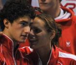 Laure Manaudou et Benjamin Stasiulis, le 23/04/08, à Dunkerque