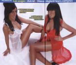 Diana et Astrid ont sorti leurs tenues les plus sexy pour poser dans  Entrevue  (numéro daté du mois de mars 2011).  